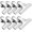Silver, variant on Chip Clip, 8 Pack Stainless Steel Bag Clips, Cute and Heavy Duty Snack Clips for Chip Bags, Food Packages, Fridge, Kitchen Storage and Food Organization