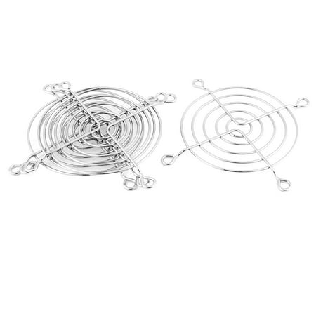Quad Fan Grill - 4pcs 80mm 8cm Metal Wire Grill Finger Axial Fan Guard Protector for PC Computer