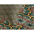 thumbnail image 4 of Ambesonne Mandala Quilted Bedspread Set 3 Pcs, Tribal Paisley Flowers, King Size, Seafoam Marigold Red, 4 of 5
