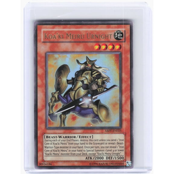 2010 Yu-Gi-Oh! Koa'ki Meiru Urnight ABPF-EN025 Absolute Powerforce UR Foil LP Trading Card