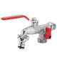 thumbnail image 5 of Copper Dual Outlet Water Tap, High-Quality Frost-Proof Garden Hose Splitter, Nickel-Plated Surface Resists Corrosion, Wall-Mounted Brass Valve with, 5 of 5