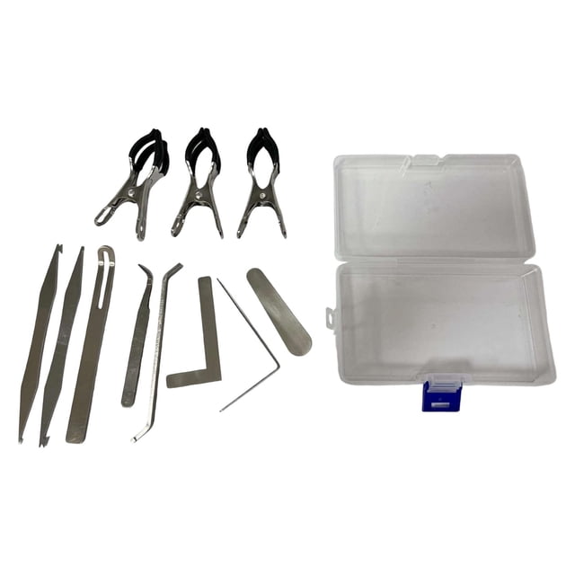 Kit de herramientas para reparación de saxofón, mantenimiento, ajuste de tapa de llave, gancho de resorte, herramienta de recorte para saxofón