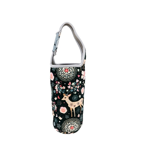Bolsa de neopreno aislante para botella de agua, funda para vaso de 30 oz Ciervo verde oscuro