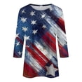 thumbnail image 5 of DHFJKG 3/4 Sleeve Shirts For Women Independence Day Round Neck Graphic Tee 4Th Of July 250 Years Anniversary USA T Shirt, 5 of 5