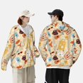 thumbnail image 5 of Fotbe Summer Travel Men's Women's UPF 50+ Sun Protection Jacket Hooded Cooling Shirt with Pockets Hiking Outdoor Performance-Large, 5 of 8