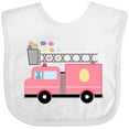 thumbnail image 3 of Inktastic Easter Fire Truck Egg Hunt Bunny Boys or Girls Baby Bib, 3 of 4