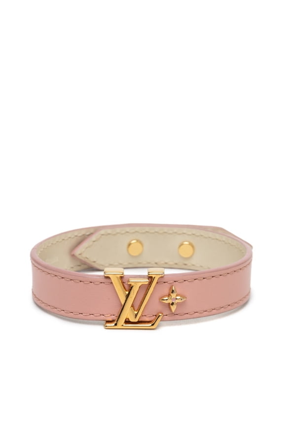 Pre-Owned Louis Vuitton Bracelet LV Iconic #17 M8088 Pink Leather Women's LOUIS VUITTON