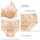 thumbnail image 3 of 2pcs Women Bra Panty Sets Lace Lingerie Sets Ladies Comfort Padded Underwear Sets Apricot 42D, 3 of 3