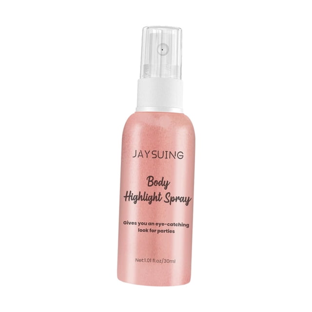 Body Glitter Spray 30ml para cabello y cuerpo, para fiestas Noche Fiesta Sparkly Body Festival Rave Clubs , rosa Yuyangstore Spray de brillo corporal
