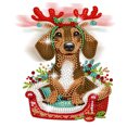 thumbnail image 4 of Decoraciones Mesa Diamante 5D Diy Ornamentos Escritorio Topla Top Pintura Diamantes Navidad Cabeza Agitación Acrílica West Highland Terrier para La Oficina en El, 4 of 9