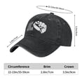 thumbnail image 4 of Black Lives Matter Logo Unisex Adult Washed Denim Cotton Sport Outdoor Baseball Cap Adjustable Cowboy Baseball Hat, 4 of 5
