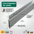 thumbnail image 3 of M-D Building Products 43300 36 in. Silver Aluminum and Vinyl CINCH® Self-adhesive Door Sweep, 3 of 9