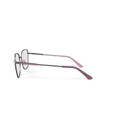 Bio Eyes Women's Hazel Square Prescription Eyeglasses with Case, Pink/Gold
