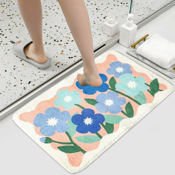 Alfombras de baño, alfombras para sala de estar, alfombra de área, alfombra de baño, alfombra suave para dormitorio, alfombra gruesa, alfombra pequeña, alfombra de baño, alfombra antideslizante, alfom