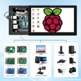 thumbnail image 5 of HOWENS 8 Inch Touchscreen for Raspberry Pi,5-Point 1280 * 800 IPS Touchscreen Portable Monitor with HDMI Interface Dual-Speaker for Raspberry Pi 5/4B/3B+/3B/B+ Jetson Nano Win11/10/8/7(8'' 1280*800), 5 of 8