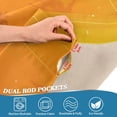 thumbnail image 7 of FREEAMG 36 Inch Length Kitchen Curtains Sunset Tree 2 Panels Half Window Sheer Curtains Rod Pocket Farmhouse Short Drapes for Bathroom Cafe Basement, 7 of 7