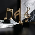 thumbnail image 6 of 3pcs Music Note Decor Statue Musical Gifts Figurine Piano Sculpture Home Arts Gold 7.5 inch, 6 of 7