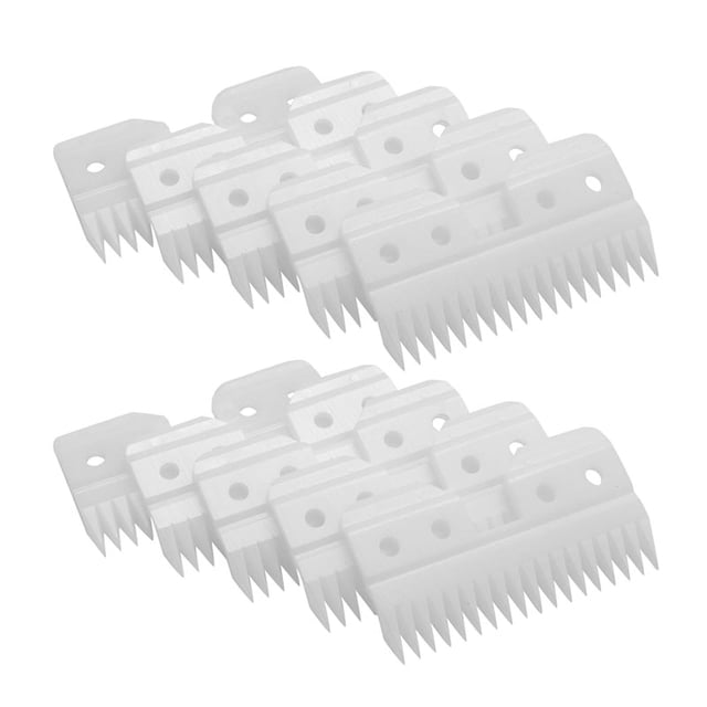10 Unids / Lote CeráMica Reemplazable 18 Dientes Cuchilla de Corte Cortadora para Mascotas la Serie A5