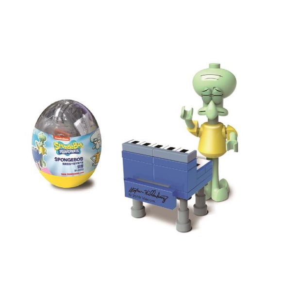 Juego De Huevos Trenzados Bob Esponja Para El Día Del Niño Juguetes De Regalo De Navidad Ensamblar E Insertar Bloques De Construcción