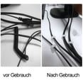 thumbnail image 5 of de 60 soportes para cables, clips para cables para exteriores, organizador de gestión de cables, 5 of 5