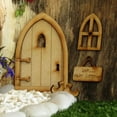 thumbnail image 4 of 1 Set Adorable Good Carved Door Sculpture Creative Vivid Eye-catching Garden Sculpture for Home, 4 of 10
