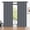 Dark Gray, variant on Blackout Curtains, 52 x 84 inch Black Curtains Set of 2 Panels, Thermal Insulated Room Darkening Curtains for Bedroom, Privacy Protection