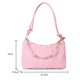 thumbnail image 3 of Bolsa Elegante de mano para axila de mano informal de cuero con perlas de hombro con cremallera sólida Sywqhk Para Estrenar, 3 of 9