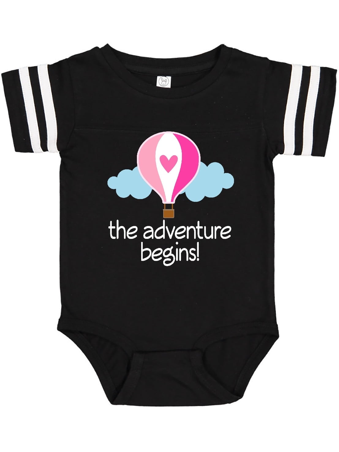 inktastic The Adventure Begins Hot Air Balloon Boys Baby T-Shirt