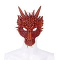 thumbnail image 4 of Masque Dragon Couvre-Chef Complet pour Adultes Hommes pour Accessoire de Cosplay Mascarade Masque Rouge, 4 of 6
