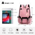 thumbnail image 6 of Backpack for Girls Kids Schoolbag Teen Bookbags Casual College Daypack with USB Charging Port, by PAKASEPT, 6 of 7