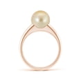 thumbnail image 4 of ANGARA Solitaire Golden South Sea Cultured Pearl Dome Ring in 14K Rose Gold for Women | June Birthstone, Birthday, Anniversary, Jewelry Gift for Women | Pearl Ring, 4 of 8