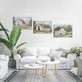 thumbnail image 5 of Barn Prints Farmhouse Old Barn Wall Art Handpainted Barn Painting Barn and Flowers Wall Decor Rustic Bedroom Wall Decor Farmhouse Barn Windmills Art for Bedroom Living Room Framed 12"x 16"x3Pcs, 5 of 8