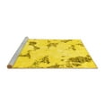 thumbnail image 2 of Ahgly Company Machine Washable Indoor Rectangle Abstract Yellow Modern Area Rugs, 7' x 9', 2 of 4