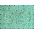 thumbnail image 1 of Ahgly Company Indoor Rectangle Abstract Light Blue Modern Area Rugs, 6' x 9', 1 of 4