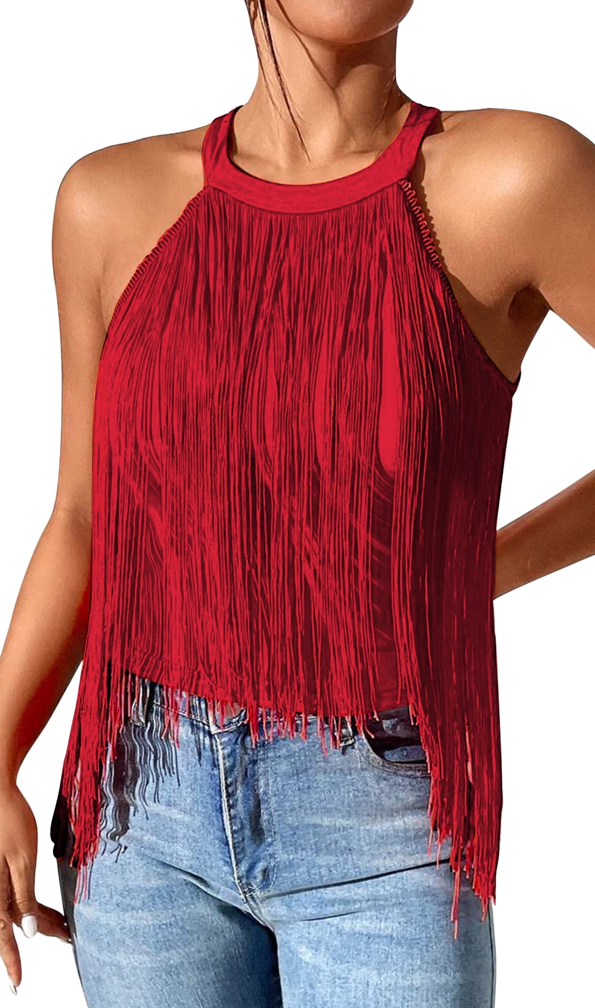トップス seyto Jacquard fringe sleeveless tops トップス seyto Jacquard fringe sleeveless tops トップス