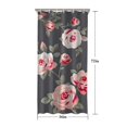 thumbnail image 5 of Pioneer Flower Floral Print Pattern Shower Curtain 36"x72" ,Bathroom Decorative Shower Curtains Set with 12 Hooks,Modern Waterproof Washable Shower Curtain, 5 of 6