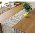 thumbnail image 2 of Vintage Handmade Crochet Lace Table Runner with Tassels Rectangle Coffee Table Dresser Decor (Black, 9 x 55 Inch), 2 of 6