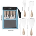 thumbnail image 3 of Labymos 4PCS Putty Scraper Set Flex Drywall Shovel Paint Scraper Spackle Kit 4 Sizes Available, 3 of 8