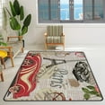 thumbnail image 3 of Coolnut Area Rug Vintage Paris Travel Wallpaper Nursery Rug Floor Mat Kids Playing Mat 7' x 5' (80 x 58 in) for Living Room Bedroom, 3 of 6