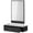 Black, variant on TTGIEET Wall Mount Salon Station with Mirror, Hair Styling Barber Station with 3 Alloy Hair Dryer Holders & 1 Drawer, Beauty Salon Spa Equipment Set for Hair Styling(Black)