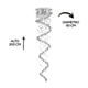 thumbnail image 5 of Candil de Cristal Cortado Gamalux Williams Krystal Cascada de 8 Luces, 5 of 5