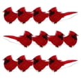 thumbnail image 2 of PENGXIANG 12PCS Artificial Feather Cute Robin Bird Christmas Tree Decoration, 2 of 3