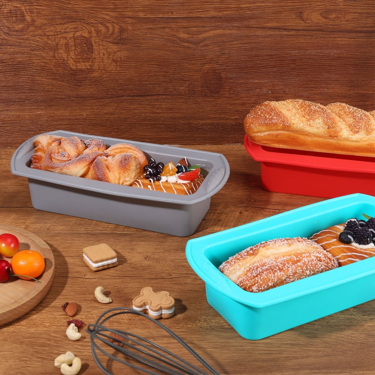Hengguang 3-Piece Silicone Bread Loaf Pan Set, 10" photo 6