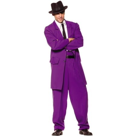 Zoot Suit Mens 1920's Purple Gangster Mobster Suit Halloween