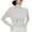 White, variant on Oalirro Women's Turtleneck Long Sleeve Shirts Basic Slim-Fit Fitted High Neck T Shirts Lightweight Breathable Cozy Tees