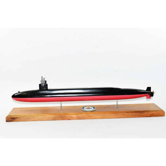 USS Nebraska Big Red SSBN-739 Submarine,Navy,Scale Model,Mahogany,20 inch,Ohio Class