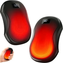 Hand Warmers Rechargeable 2 Pack, Electric Hand Warmers, Fast Heating, Portable Pocket Heater, 2 in 1 Quick Charge Hand Warmer for Outdoor Indoor, Warmer Gift for Christmas, Golf, Camping
