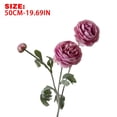 thumbnail image 3 of Ywbawe Artificial Peony Silk Flower Bouquet Home Decor Centerpiece for Table, 1 Sprig, 3 of 5
