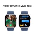thumbnail image 4 of Boîte Ouverte - Apple Watch Series 10 (GPS) 46 mm Boîtier en Aluminium Argent avec Bracelet Sport en Denim - Moyen/grand, 4 of 6