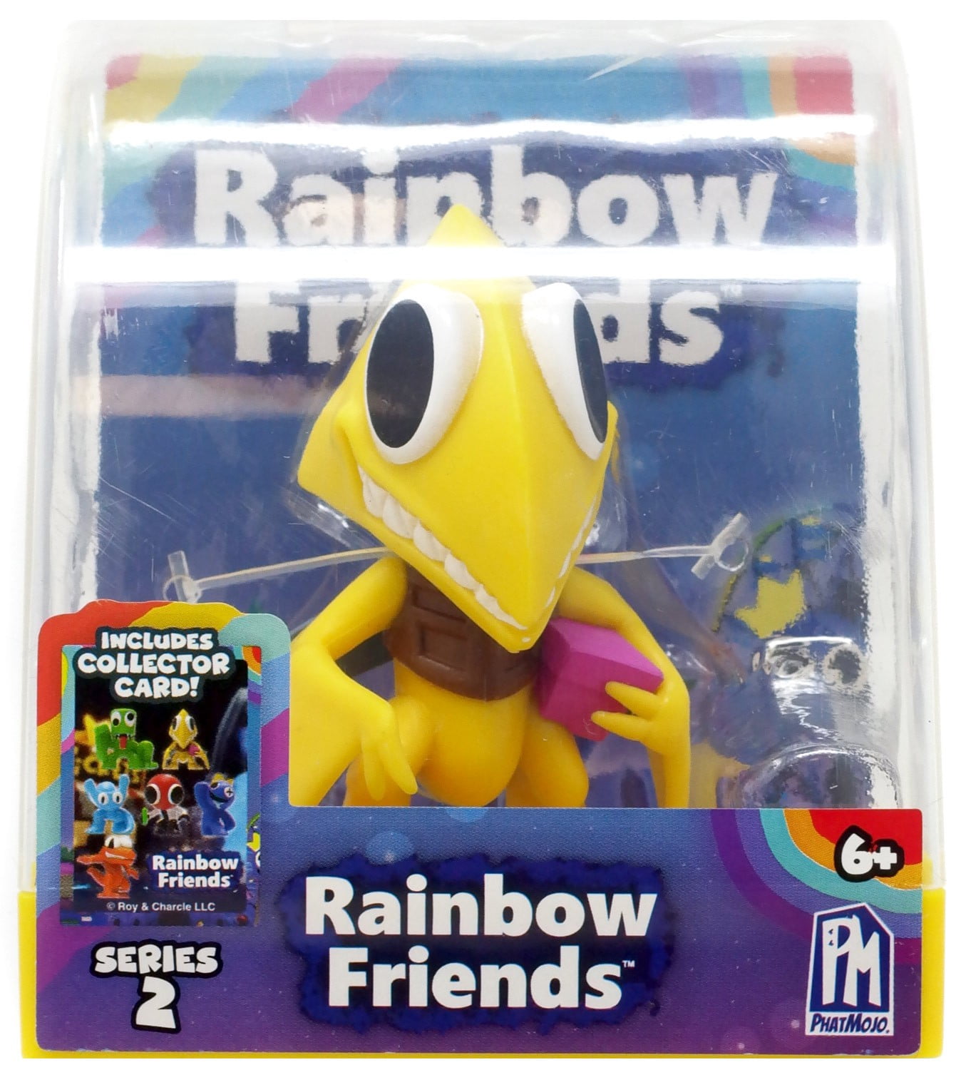 Free Shipping! PhatMojo Rainbow Friends 4-Pack Minifigure Set Neon